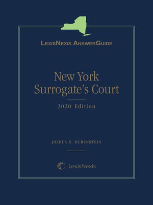 cover image of LexisNexis AnswerGuide: New York Surrogate's Court
